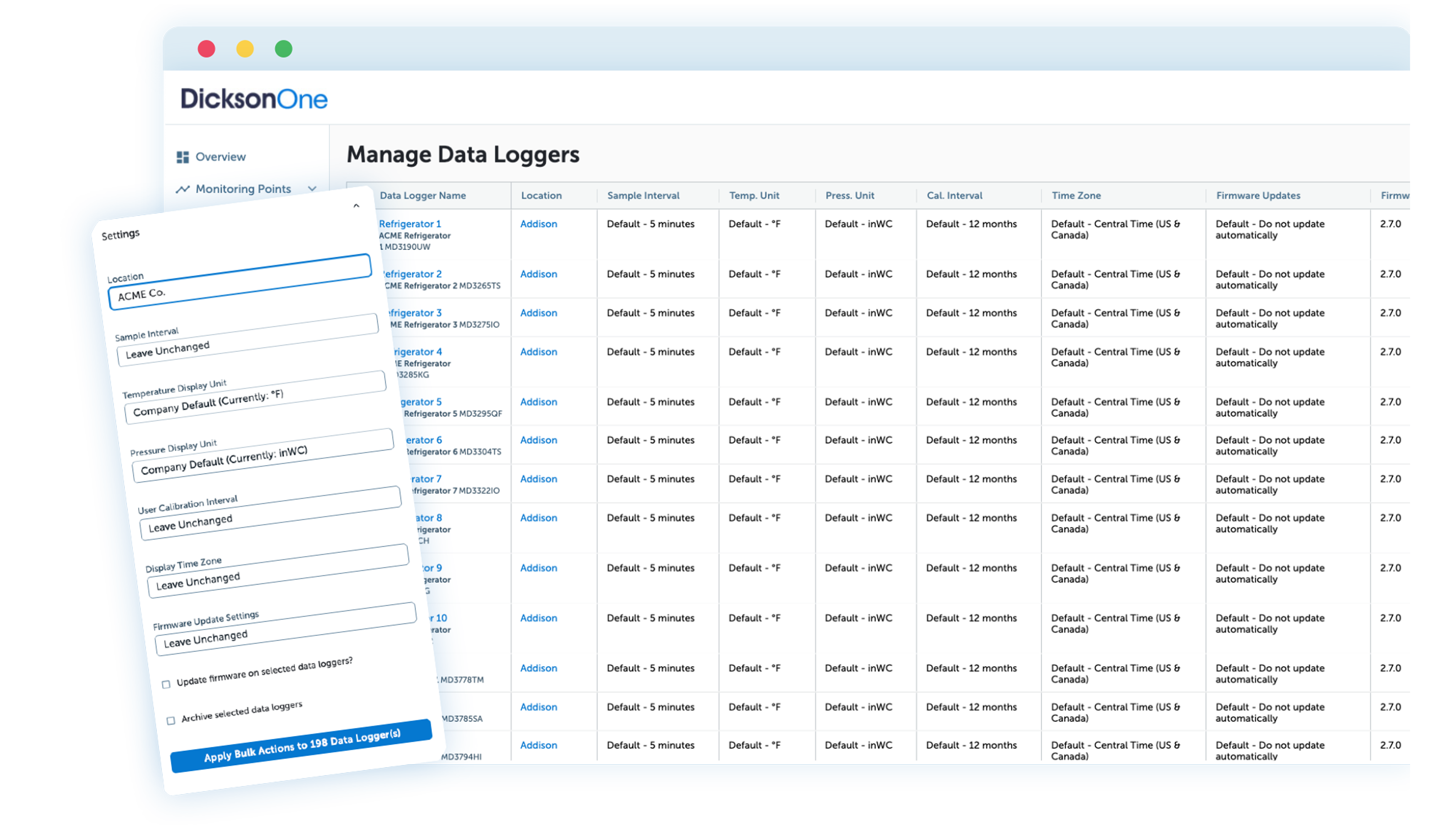 DicksonOne Scalability Screen