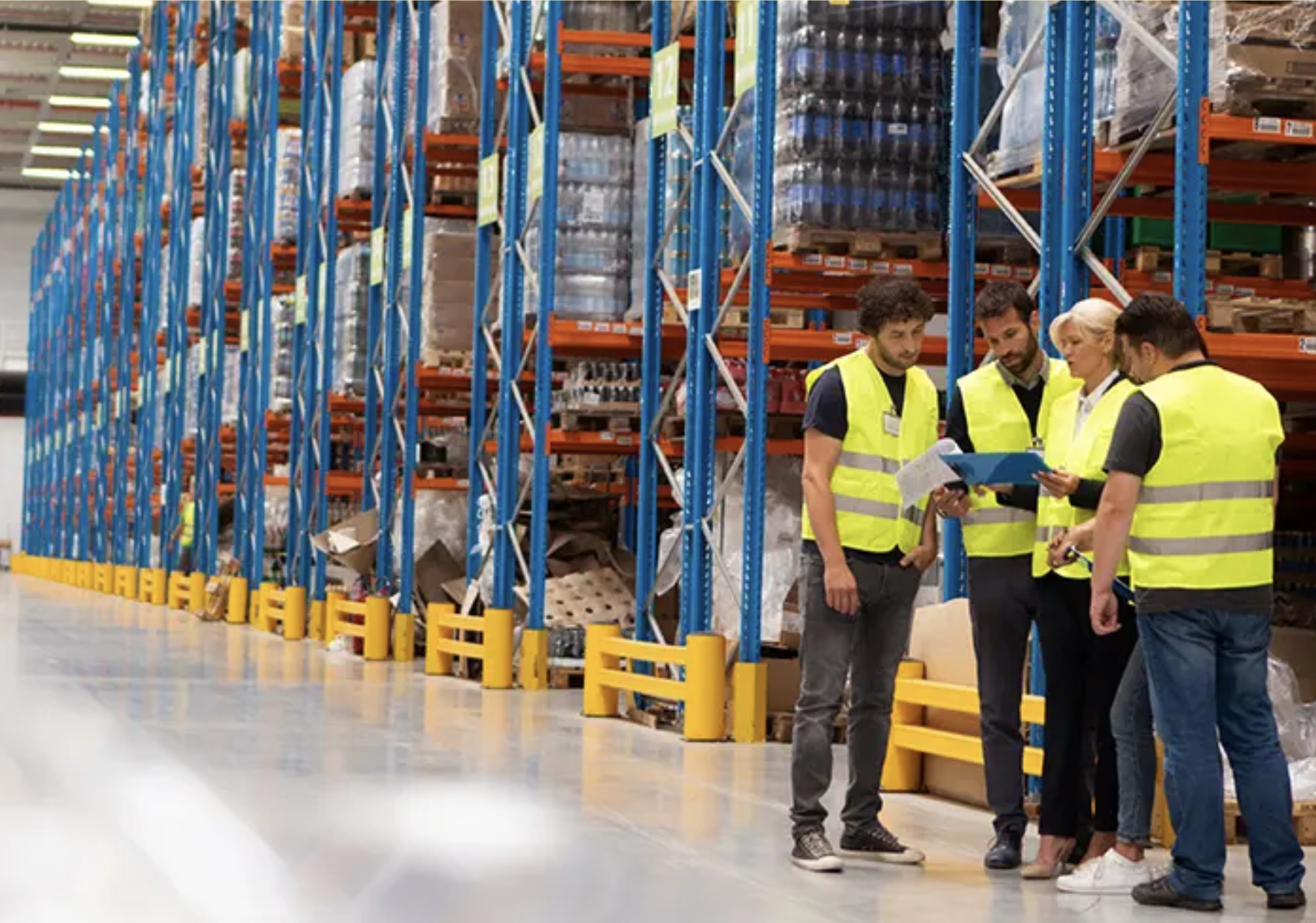 Group of Workers in Distribution Center