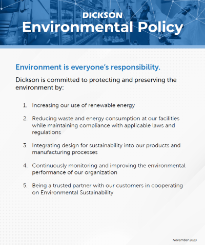 Dickson Data Environmental Policy